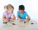 Anna and Leon experiment with electricity