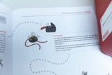 The picture shows instructions for wiring a socket with a light bulb in a circuit. It explains how to clamp the wires correctly to make an optimal connection.