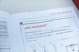 The picture shows a &quot;measuring master certificate&quot;, which serves as confirmation that a person can operate certain measuring devices independently. The document text is predefined and leaves space for the name and further information.