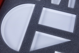 The image shows several transparent containers in different geometric shapes, placed in a protective foam insert. These materials are probably intended for experimental purposes in the educational field.