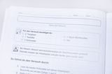 The instructions list the materials needed for the experiment, including tea glasses, teaspoons, and sugar cubes. It also provides information on how to proceed and how to keep the work area clean.